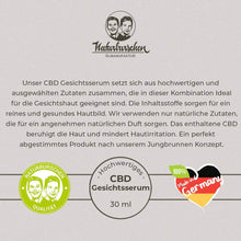 Lade das Bild in den Galerie-Viewer, CBD Gesichtsserum 30ml - Die Naturburschen