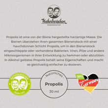 Lade das Bild in den Galerie-Viewer, Propolis Tinktur 30ml - Die Naturburschen